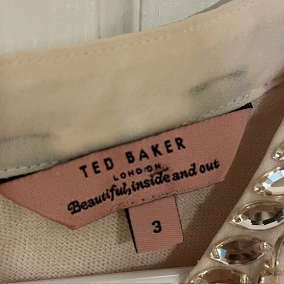 Ted Baker Women's Jewelled Collar - Blush Pink - Size 3 UK - Picture 7 of 10